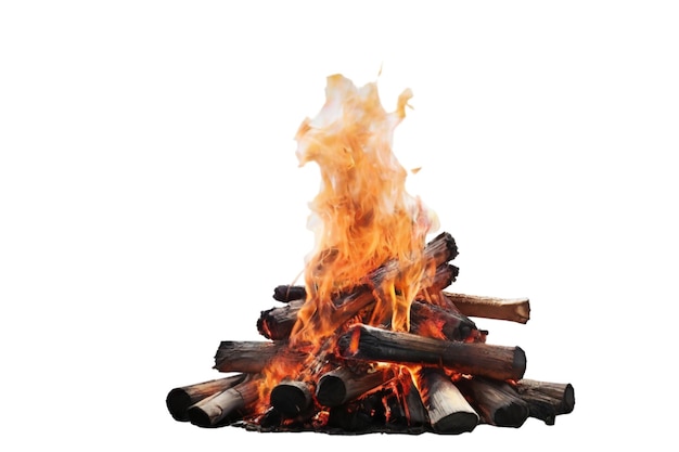un feu avec une image d'un feu qui brûle dedans