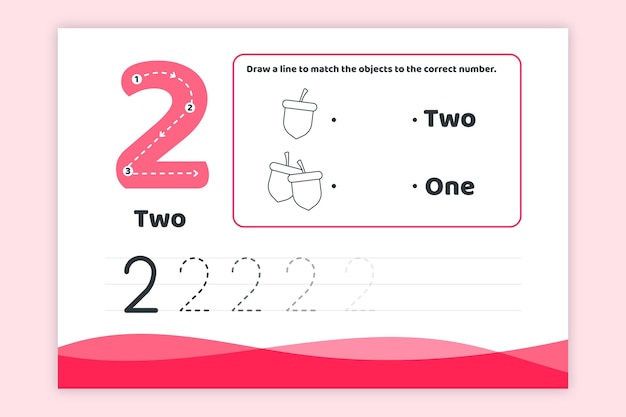 Feuille de calcul numéro deux rose