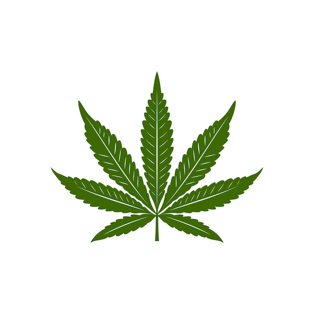 Feuille De Cannabis De Marijuana De Pot De Chanvre Unique