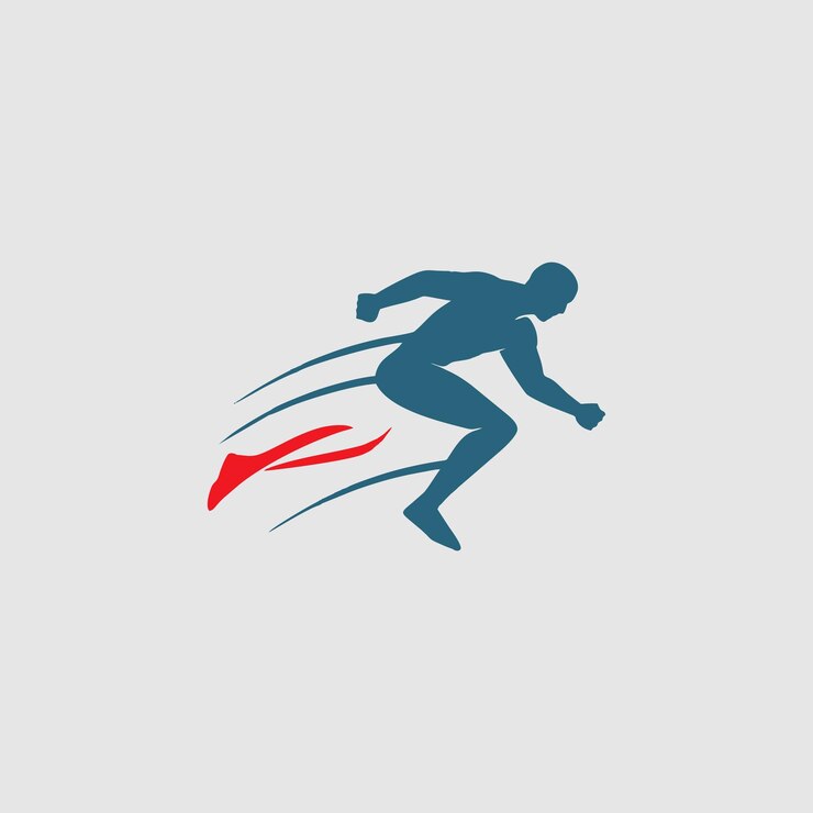 Vecteur feuille de logo pour le magasin d'équipement sportif symbole abstrait