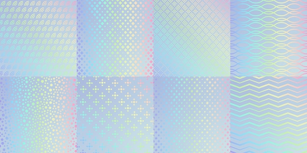 Feuille de paillettes à motif de texture hologramme avec arc-en-ciel