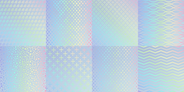 Feuille De Paillettes à Motif De Texture Hologramme Avec Arc-en-ciel