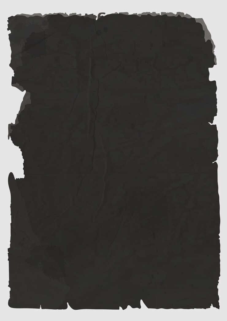 Vecteur feuille de papier déchiré noir