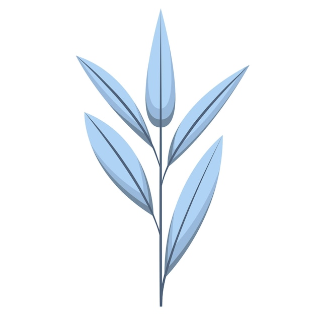 Feuille de thé icône feuille feuille tropicale icône vecteur pour la conception web imprimer folk isolé