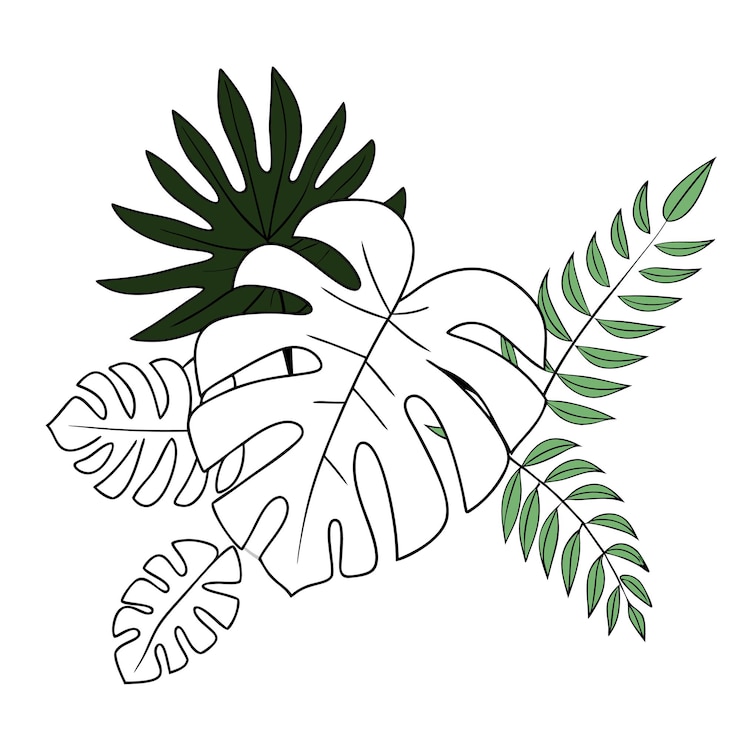 Vecteur une feuille verte avec l'année 2012 dessus