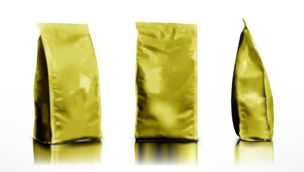 Feuille vierge 3D ou sac en papier pour aliments