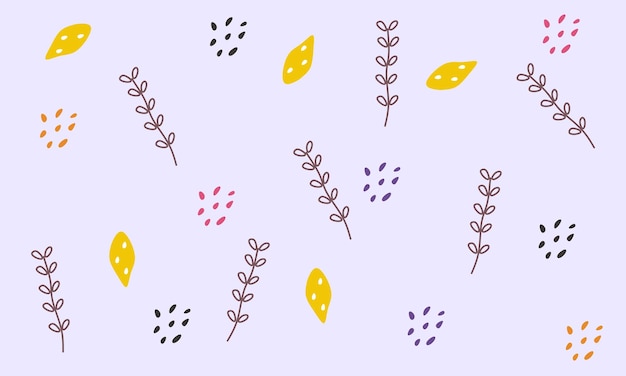 Feuilles motif fond illustration vectorielle