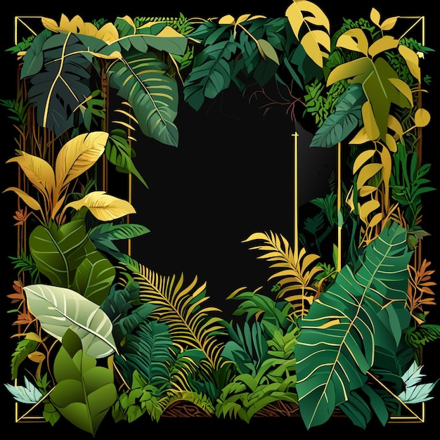 Vecteur feuilles de palmier tropical motif fond vert monstera feuillage décoration design