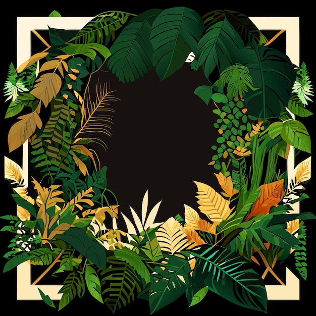 Vecteur feuilles de palmier tropical motif fond vert monstera feuillage décoration design