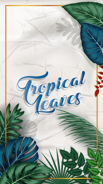 Feuilles Tropicales Exotiques