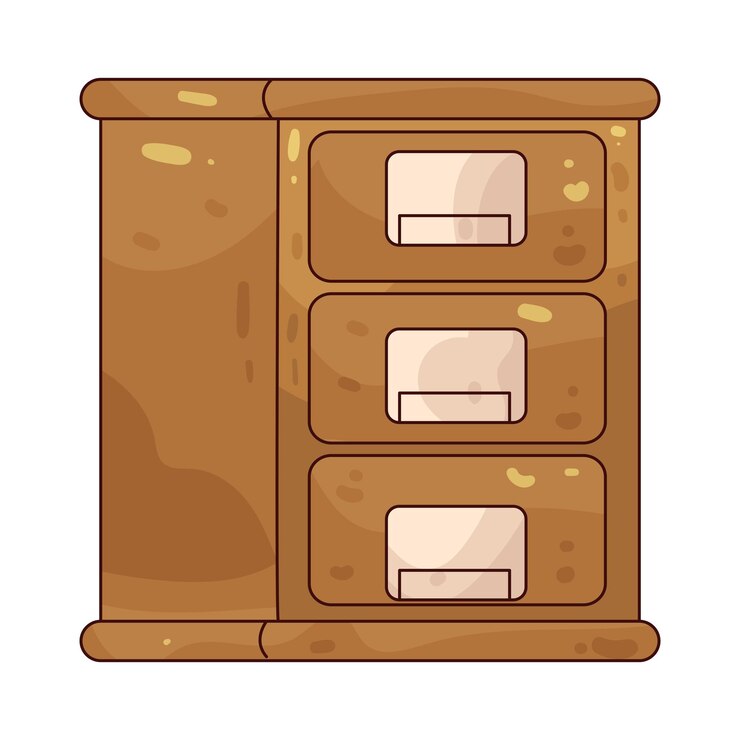 Vecteur le fichier de l'armoire