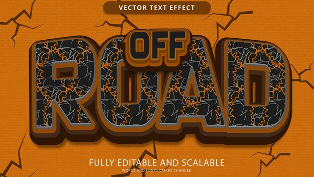 Fichier Eps Modifiable Effet De Texte Hors Route