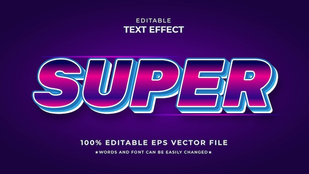 Fichier Eps Modifiable Avec Effet De Texte Super Dégradé