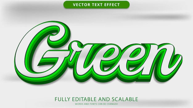 fichier eps modifiable effet de texte vert