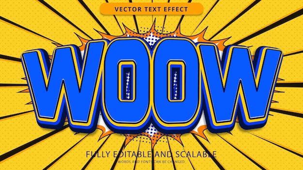 fichier eps modifiable effet de texte wow