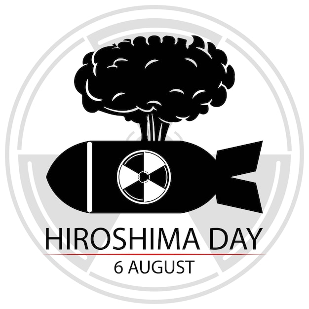 Fichier vectoriel du jour d'Hiroshima