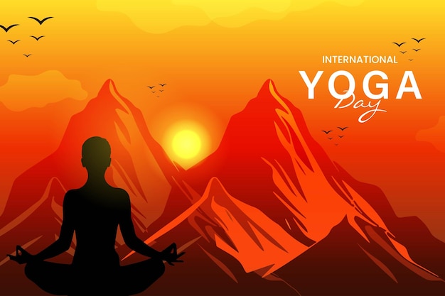 Fichier Vectoriel Du Jour International Du Yoga