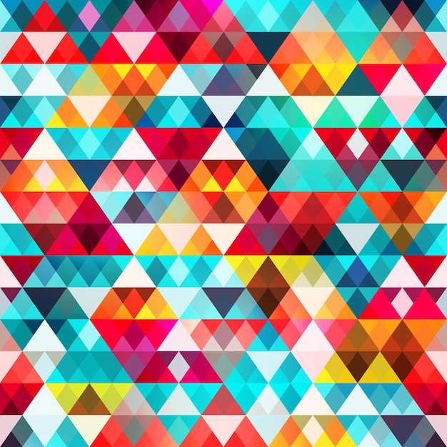 Fichier vectoriel eps 10 de modèle sans couture de triangle coloré
