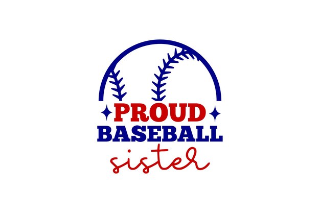 Fichier Vectoriel Fier Baseball Sister