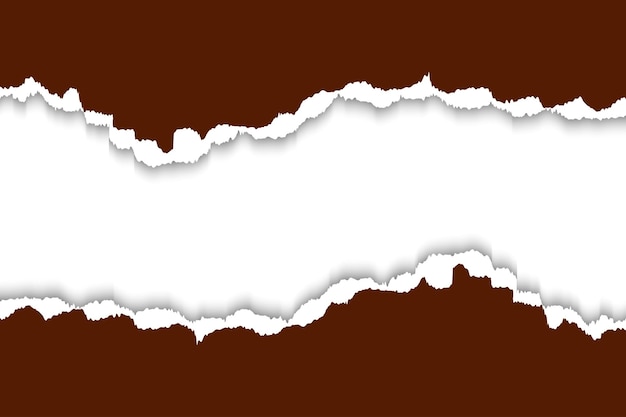 Fichier vectoriel de fond de papier déchiré brun chocolat