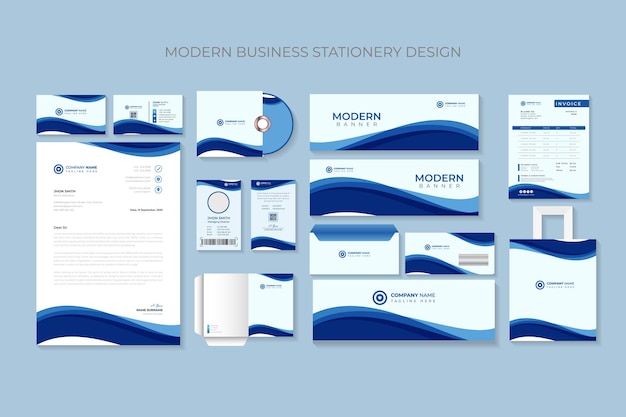 Fichier Vectoriel De Modèle De Conception D'élément Fixe D'entreprise Moderne Premium.