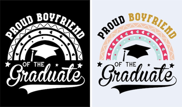 Vecteur fier graduation tshirt design graduation nouveaux t-shirts graduation drôle tshirt vector design