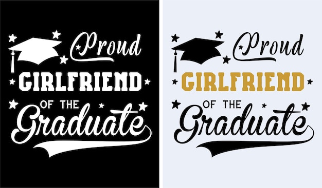 Vecteur fier graduation tshirt design graduation nouveaux t-shirts graduation drôle tshirt vector design