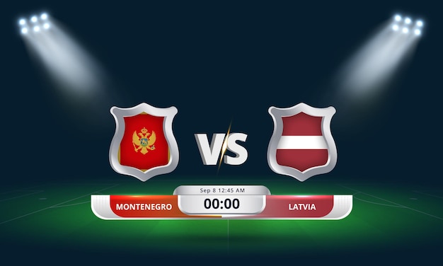 Fifa World Cup Qualifier 2022 Monténégro Vs Lettonie Match De Football