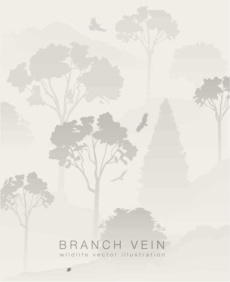 Vecteur figure troupeau d'oiseaux en vol sur une branche d'arbre.