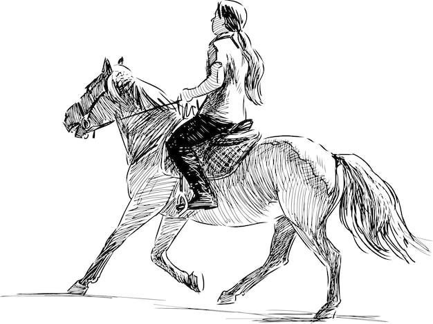 Fille à cheval