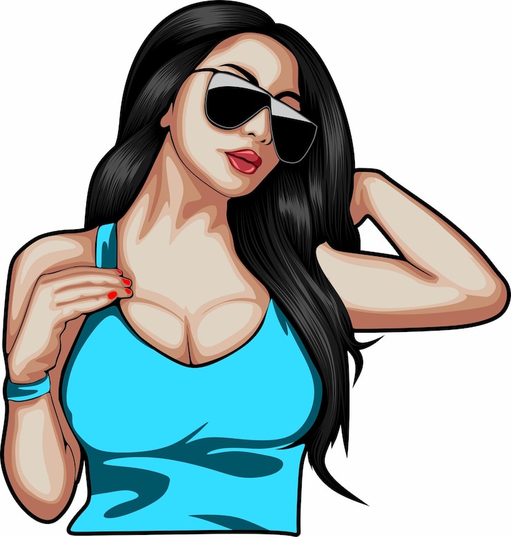 Vecteur fille sexy femme sexy jolie fille jolie femme fille de beauté femme de beauté femme noire silhouette vecteur