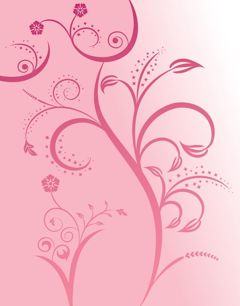 Vecteur fille sexy silhouette florale, élément de conception, illustration vectorielle