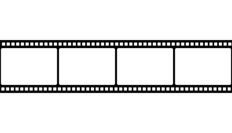 Vecteur film bande photo film négatif illustration vectorielle