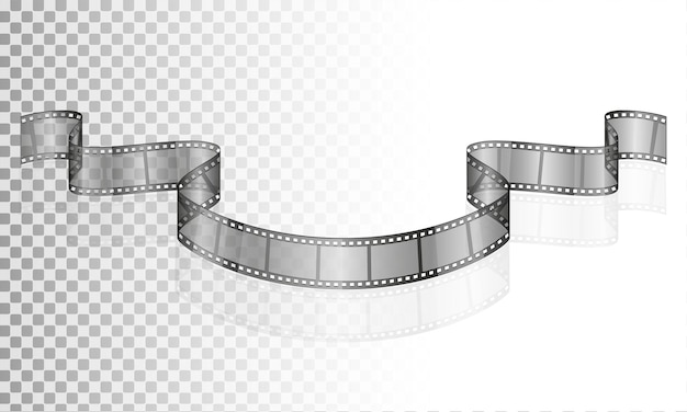 Film De Cinéma Transparent Stock Illustration Isolé Sur Fond Blanc