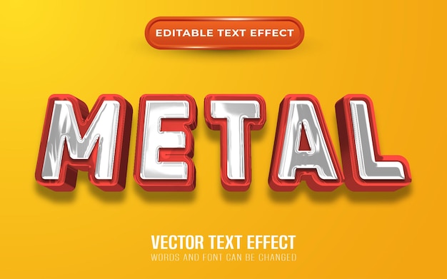 Film à Effet De Texte En Métal Sur Le Thème