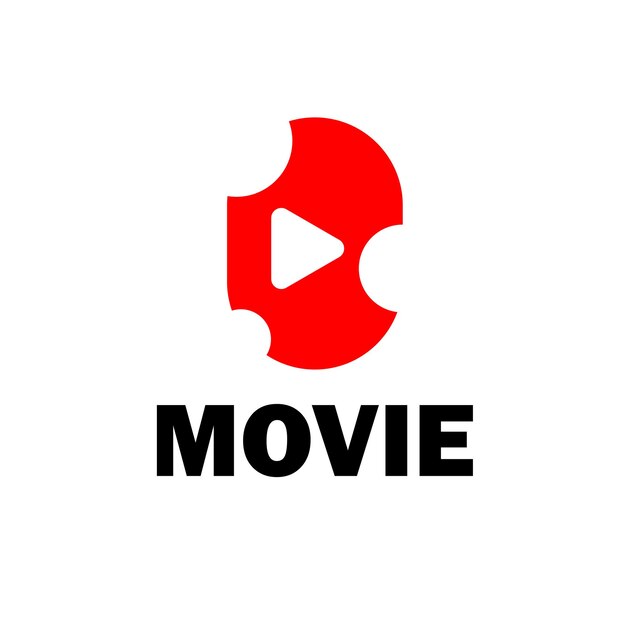 Vecteur film de logo simple avec des caractéristiques uniques