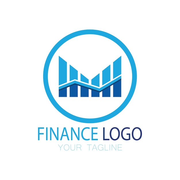 Finance D'entreprise Et Logo Marketing Conception D'illustration Vectorielle