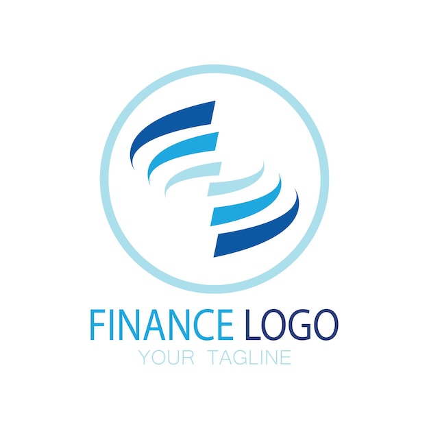 Vecteur finance d'entreprise et logo marketing conception d'illustration vectorielle