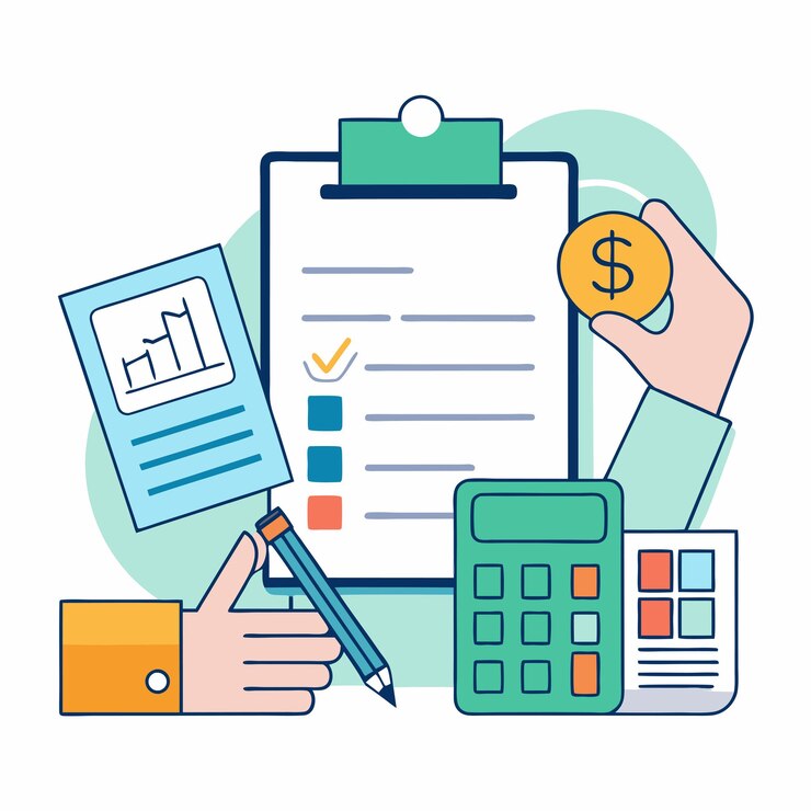 Vecteur finances personnelles épargne gestion du budget d'investissement et illustration de la richesse