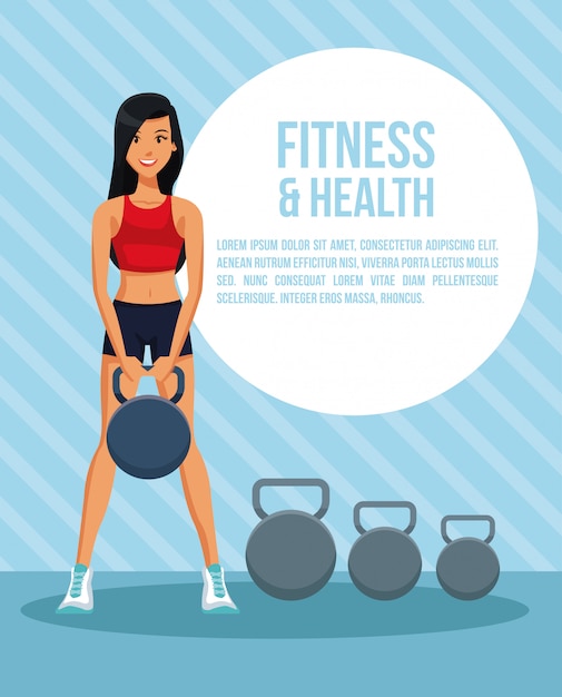 Fitness Et Santé Femme Infographique