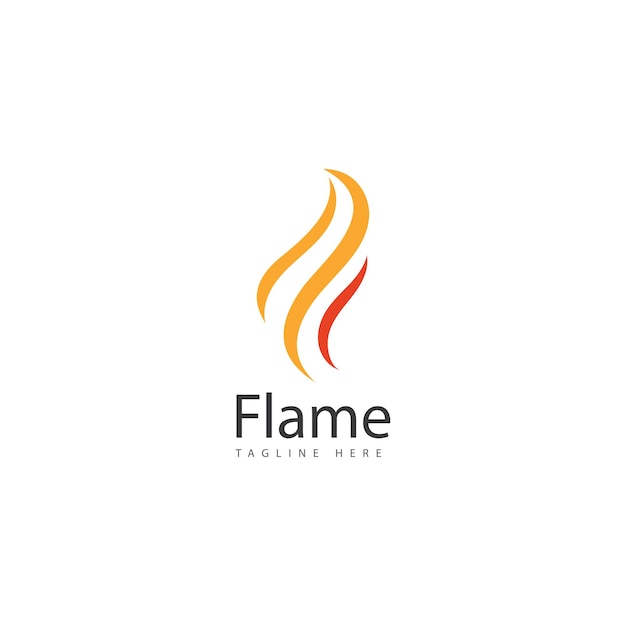 Flamme Logo Modèle Vectoriel Icône De Conception De Logo Feu