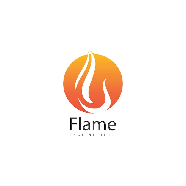 Flamme Logo Modèle Vectoriel Icône De Conception De Logo Feu