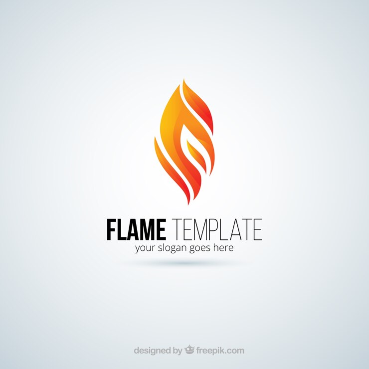Vecteur flamme logo
