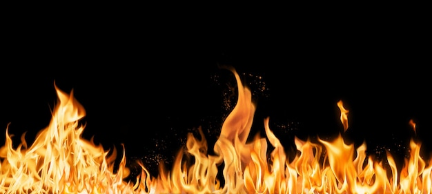 Des flammes de feu réalistes