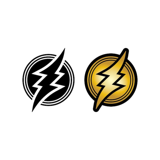Flash Electric Logo Vector Icon Illustration Design Template Bolt Energy Iconelectric Logo Flash Vector Bolt
