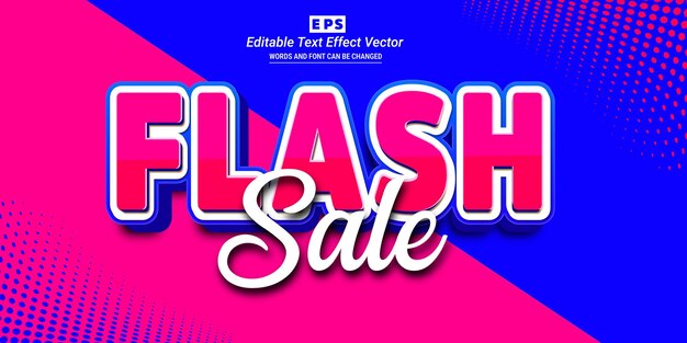 Flash Sale 3d Vecteur D'effet De Texte Modifiable Avec Fond
