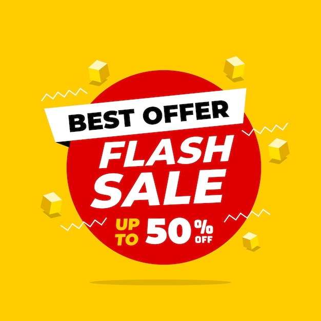 Flash Sale Shopping Affiche Ou Bannière Conception De Modèle De Bannière Flash Sales Pour Les Médias Sociaux Et Le Site Web