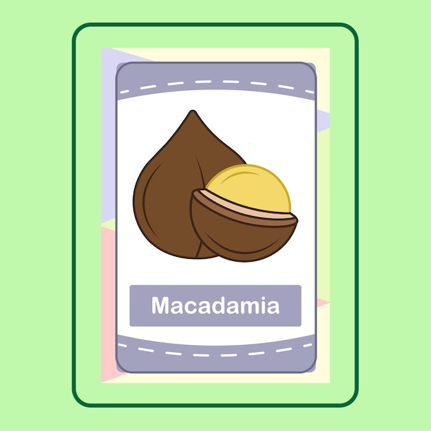 Flashcard Macadamia