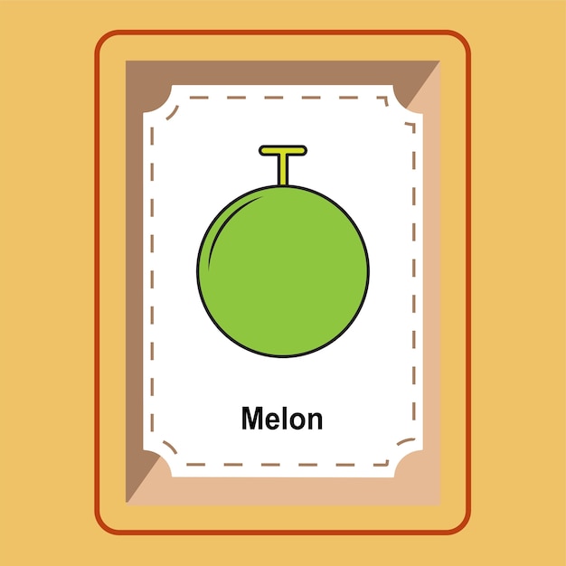 Flashcard Melon