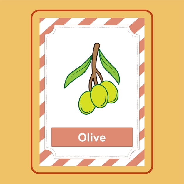 Flashcard Olive